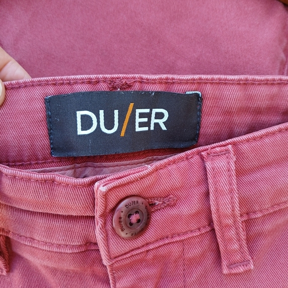 DU/ER Shorts Slim Fit Red Pink Size 29 - Picture 7 of 11